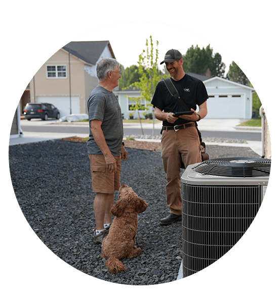 A Gropp team member greeting a customer.